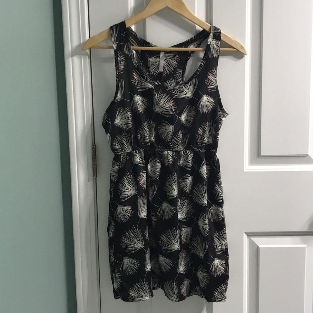 Black Print Dress